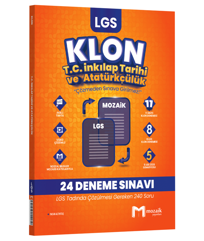 8.SINIF MOZAİK KLON DENEME İNKİLAP TARİHİ- 25-26